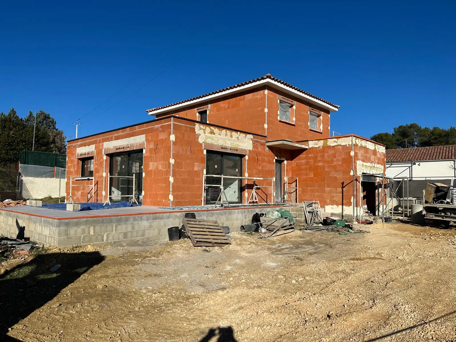 photo d'une maison en construction à Avignon par Pionnier